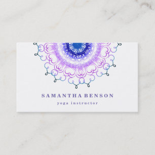 Elegantes Lotusblumen-Logo Yoga Visitenkarte