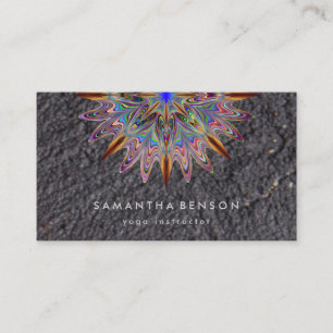 Elegantes Lotusblumen-Logo Yoga Visitenkarte