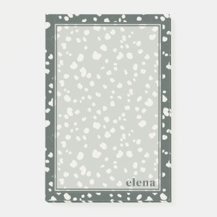 Elegantes Lunaria-Monogramm personalisiert Post-it Klebezettel
