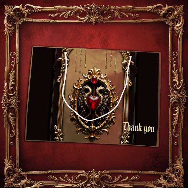 Elegantes luxuriöses Herzemblem. Große Geschenktüte (Von Creator hochgeladen)