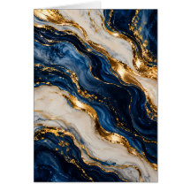 Elegantes Luxus Blau- und Goldmarmor-Tischschild