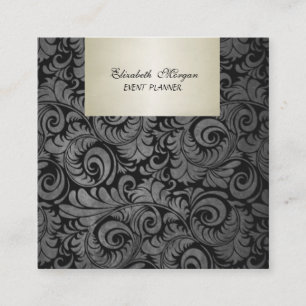 Elegantes Luxus, Damask Quadratische Visitenkarte