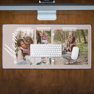 Elegantes Mama Script Snapshot MuttertagsFoto Schreibtischunterlage