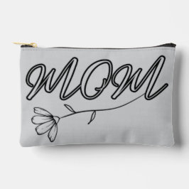 Elegantes "MAMA"-Skript mit Blume-Design Zubehörtasche