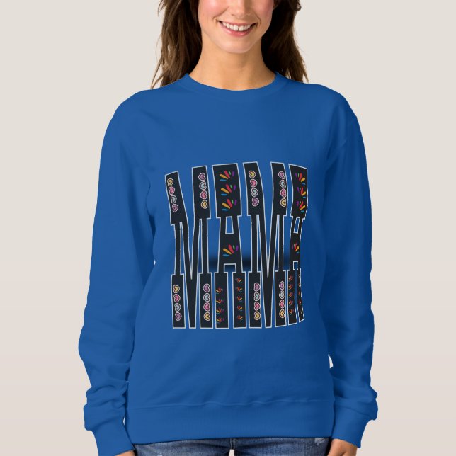 Elegantes "MAMA" Sweatshirt - Minimalistisches Des (Vorderseite)