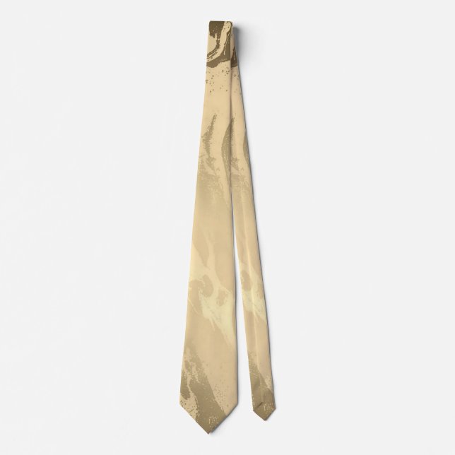 Elegantes Marmorgold Krawatte (Vorderseite)