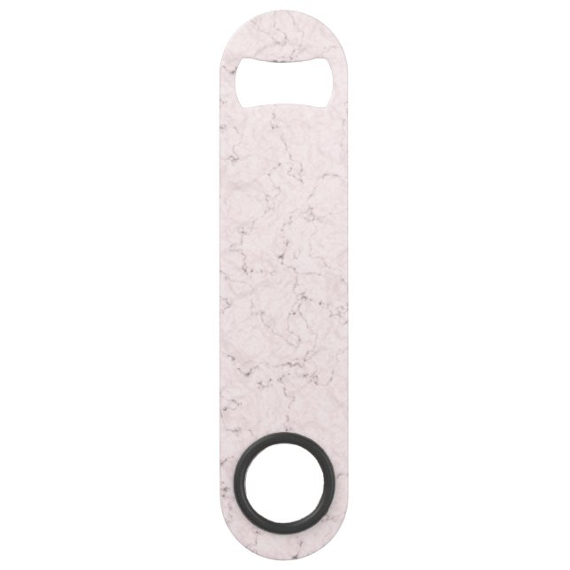 Elegantes Marmormuster Blush Pink Flaschenöffner (Vorderseite)