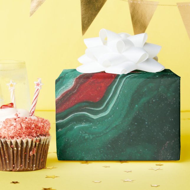 Elegantes Marmorweihpapier Geschenkpapier (Geburtstagsparty)