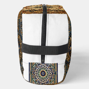 Elegantes marokkanisches geometrisches Mosaikmuste Waschbeutel