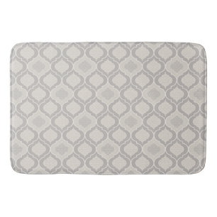 Elegantes marokkanisches Trellis-Muster in neutral Badematte