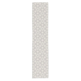 Elegantes marokkanisches Trellis-Muster in neutral Kurzer Tischläufer