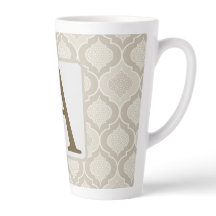 Elegantes marokkanisches Trellis-Muster in neutral