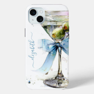 Elegantes Martini-Monogramm Case-Mate iPhone Hülle