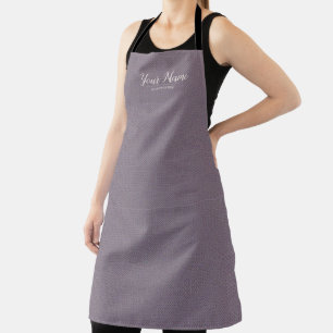 Elegantes Mauve-Linene Haar- & Schönheitsschürze Schürze