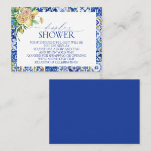 Elegantes mediterranes Lemon Display Brautparty Begleitkarte