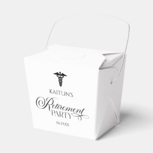 Elegantes medizinisches Caduceus Renten Party Geschenkschachtel