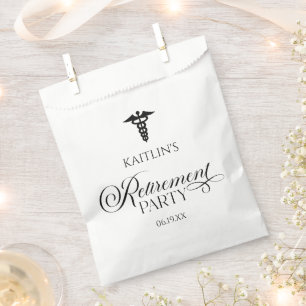 Elegantes medizinisches Caduceus Renten Party Geschenktütchen