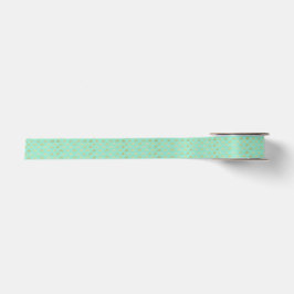 Elegantes Meeresblau mit Luxe Gold Akzenten Satinband