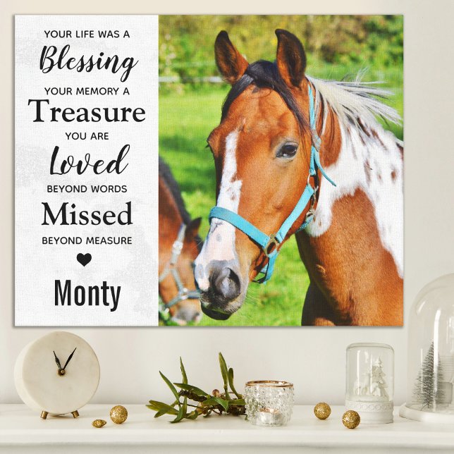 Elegantes Memorial Custom Modern Remembrane Foto Leinwanddruck (Von Creator hochgeladen)