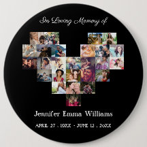 Elegantes Memorial Foto Collage Beerdigung Beileid