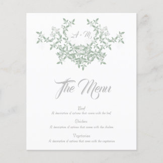 Elegantes Menü mit Initialen