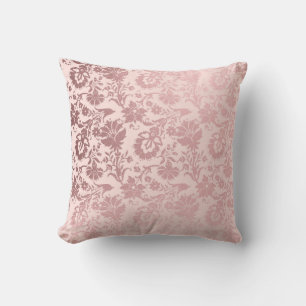 Elegantes Metallisches Rosa Dekoratives Kissen