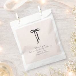 elegantes Milchrosa Danke Geschenktütchen