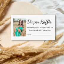 Elegantes Mini-Windeln Tombola Baby Dusche Foto