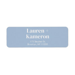 Elegantes Minimal Modern Wedding Return Label