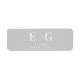 Elegantes Minimal Modern Wedding Return Label