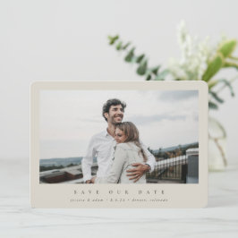 Elegantes Minimal Modernes Single Fotograf Save The Date