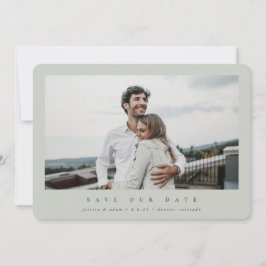 Elegantes Minimal Modernes Single Fotograf Save The Date