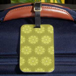 Elegantes minimales geometrisches Gradient Gold Gepäckanhänger