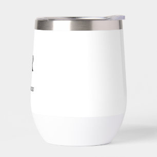 Elegantes minimales Hochzeitsmonogramm-Thermal-Wei