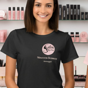 Elegantes minimales schwarzes Makeup-Business-Mita T-Shirt