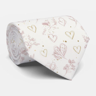 Elegantes minimales Valentinsherzen nahtloses Must Krawatte