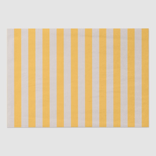 Elegantes, Minimalistisch-gelbes Muster Seidenpapier (Vorderseite)