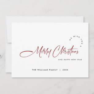 Elegantes Minimalistisch Modernes Weihnachtsgrüßen Feiertagskarte