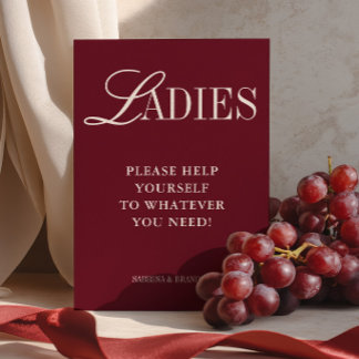 Elegantes Minimalistisches Badkorb Schild für Dame Einladung