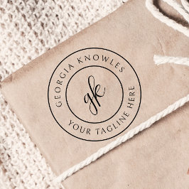 Elegantes Minimalistisches Berufliches Geschäft Gummistempel