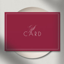 Elegantes minimalistisches Border Rot Geschenkguts
