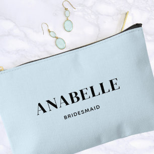 Elegantes Minimalistisches Bridesmaid-Geschenk S Zubehörtasche