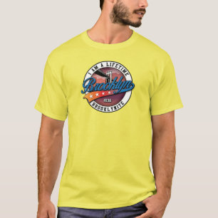 Elegantes Minimalistisches Brooklyn Logo-Design ge T-Shirt