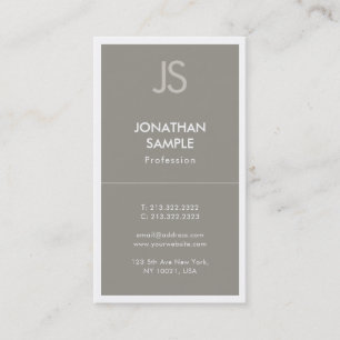Elegantes minimalistisches Design Beliebt Moderne  Visitenkarte