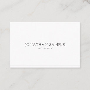 Elegantes Minimalistisches Design Beruflich Modern Visitenkarte