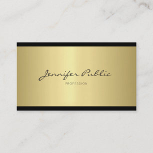 Elegantes Minimalistisches Design Modernes Gold Be Visitenkarte