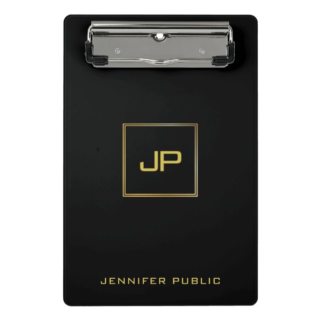 Elegantes Minimalistisches Design Trendy Modernes  Mini Klemmbrett (Vorderseite)