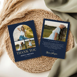 Elegantes Minimalistisches Einfaches Abschluss 4 F Dankeskarte