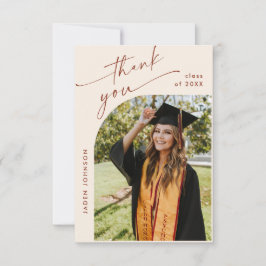 Elegantes Minimalistisches Einfaches Abschluss Ein Dankeskarte