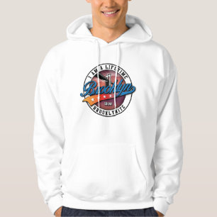Elegantes Minimalistisches einfaches Brooklyn Logo Hoodie